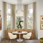 rideaux pour baie vitrée beige long