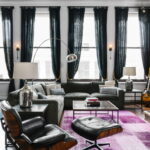 photos d'intérieur de rideaux en lin