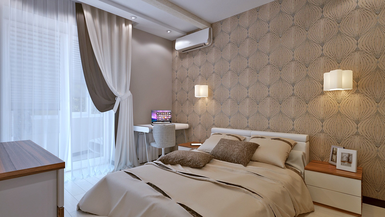 densité des rideaux dans la chambre