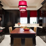 rideaux couleur rouge idées design