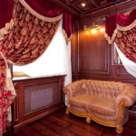 rideaux d'intérieur photo couleur rouge