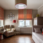 rideaux d'options de photo de couleur rouge