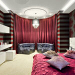 options de photo de rideaux rouges