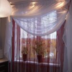 rideaux nouilles violet