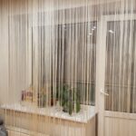 rideaux nouilles beige