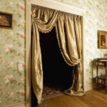 rideaux sur la photo de décoration de porte