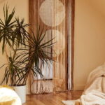 rideaux sur la décoration de la porte