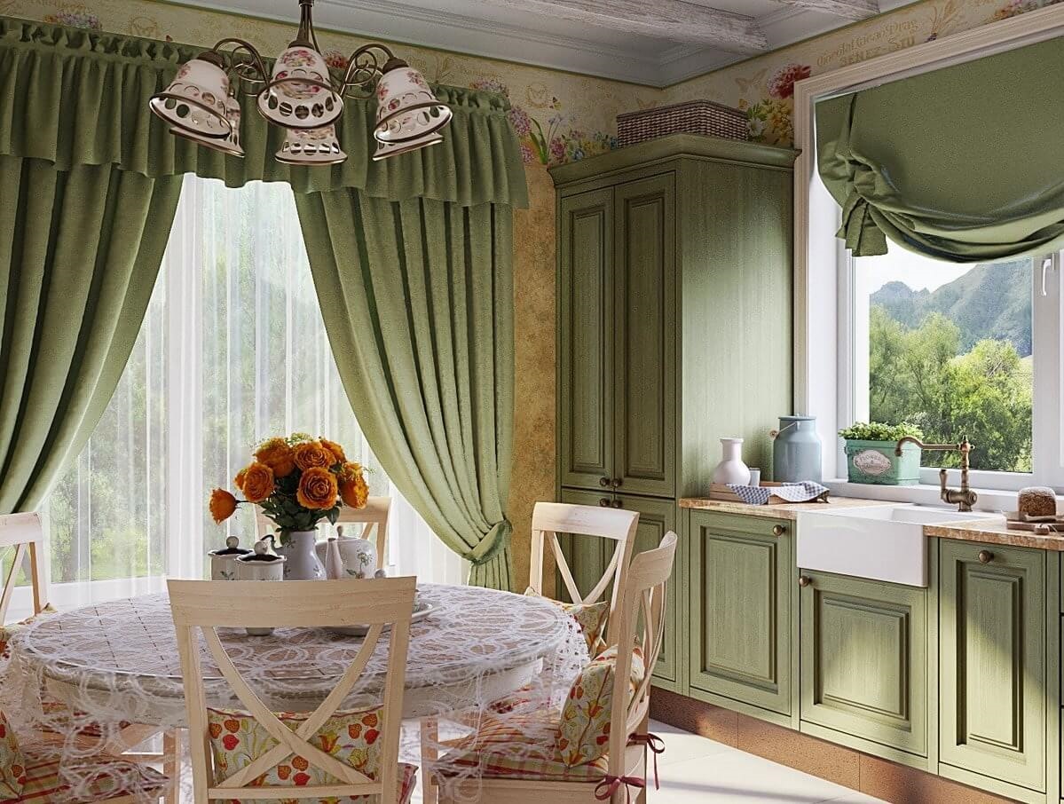cortinas en la cocina