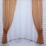 cortinas para la cocina blancas y marrones