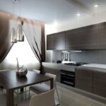 cortinas transparentes para la cocina