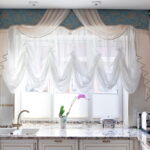 cortinas para la cocina blanco austriaco