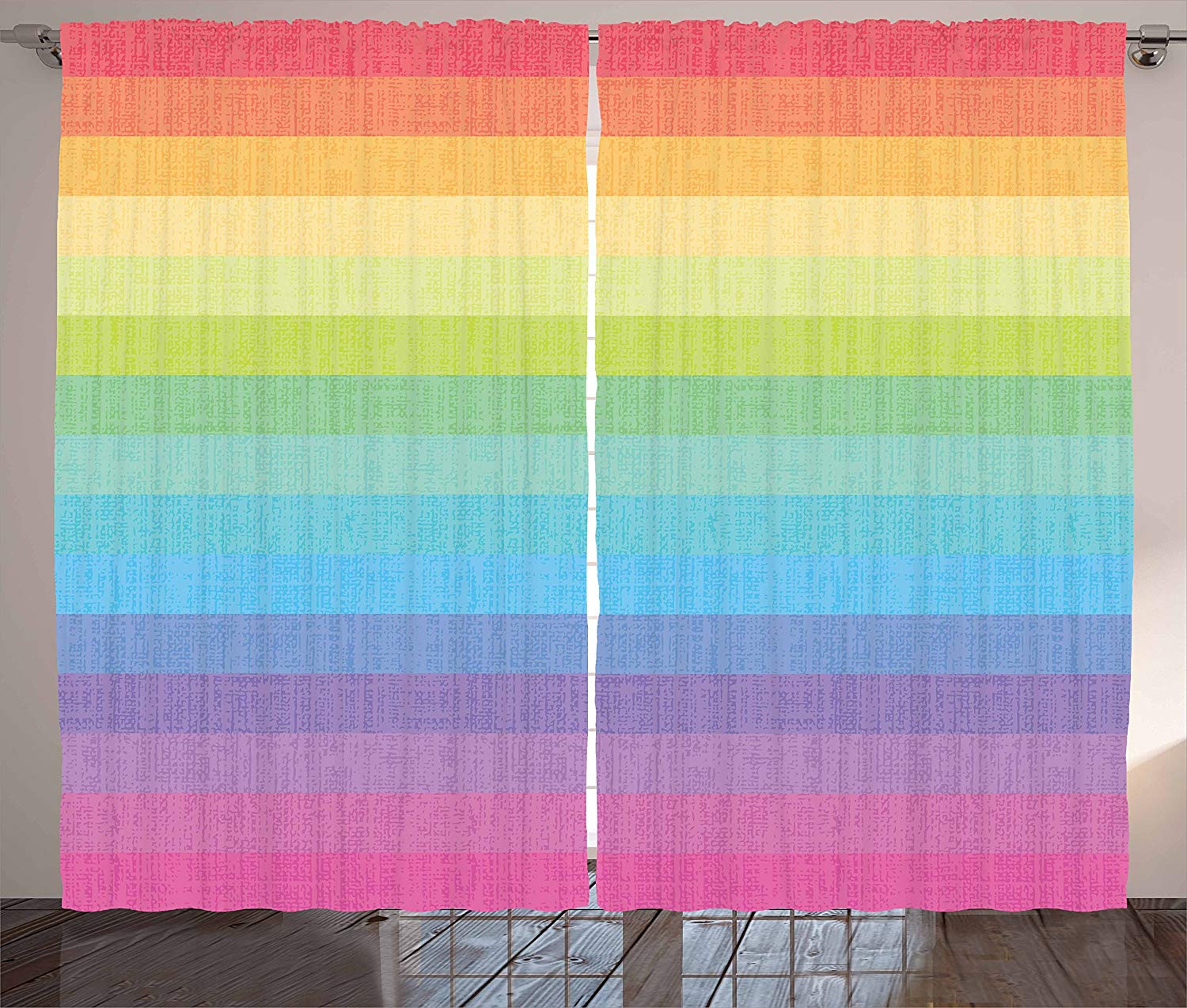 horizontal rainbow-curtains