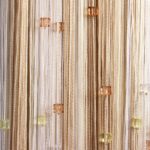 filament curtains with beads