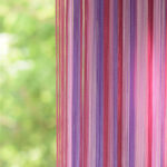 curtains rainbow pink