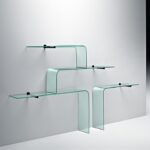 types d'étagères en verre