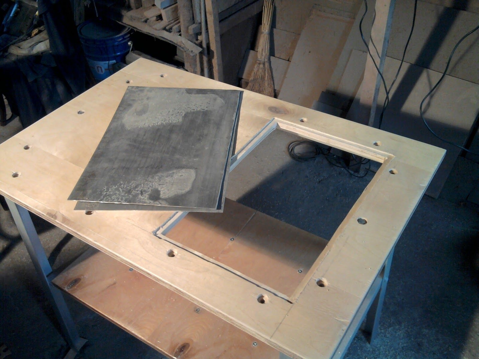 table de scie circulaire manuelle