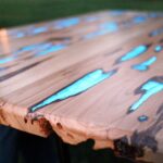 conception de photo de table en résine époxy
