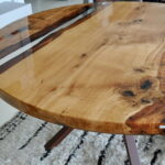 idées de conception de table en résine époxy
