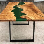 décor de table en résine époxy