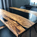 Options de photo de table en résine époxy