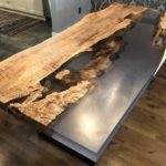 Aperçu de la table en résine époxy