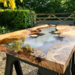 idées de photo de table en résine époxy