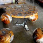 idées de photo de table en résine époxy
