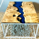 idées de conception de table en résine époxy