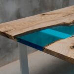 conception de table en résine époxy