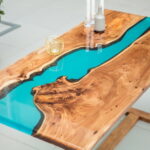 conception de photo de table en résine époxy