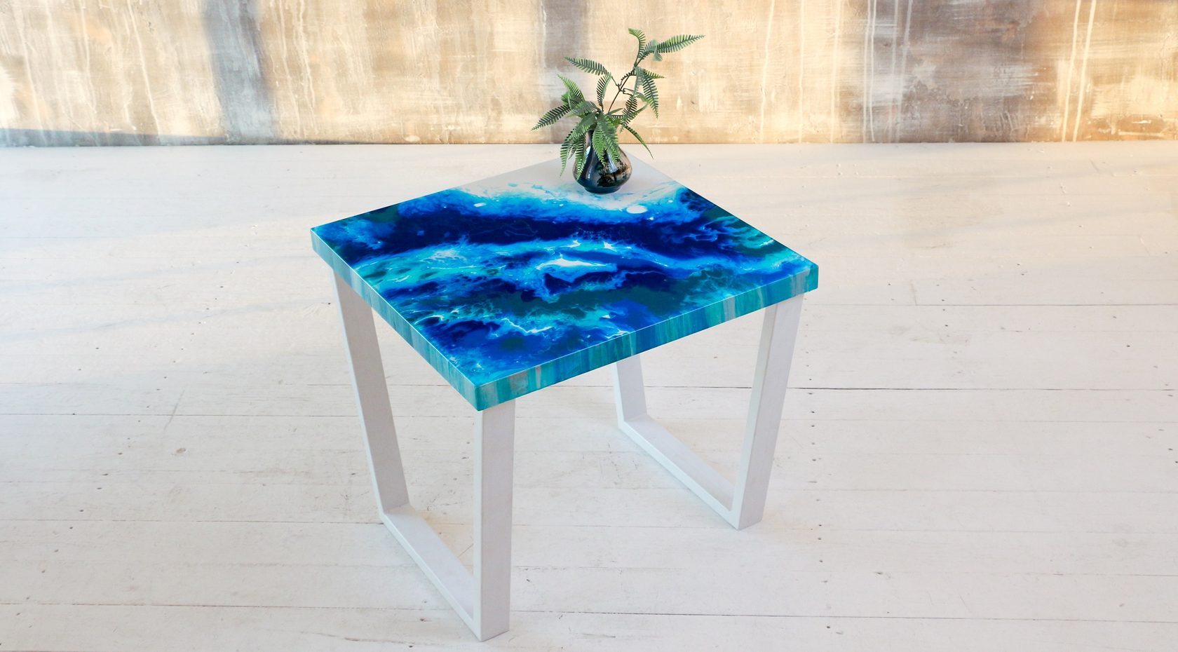 idées de photo de table en résine époxy
