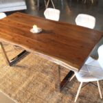 idées de décoration de table en bois massif