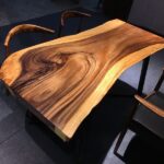 idées de décoration de table en bois massif