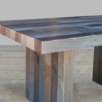décoration de table en bois massif