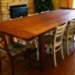 décoration photo de table en bois massif