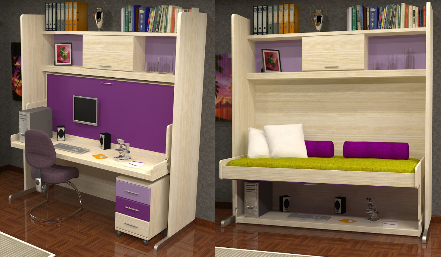 conception de photo de lit de table