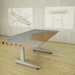 idées de conception de table réglable en hauteur