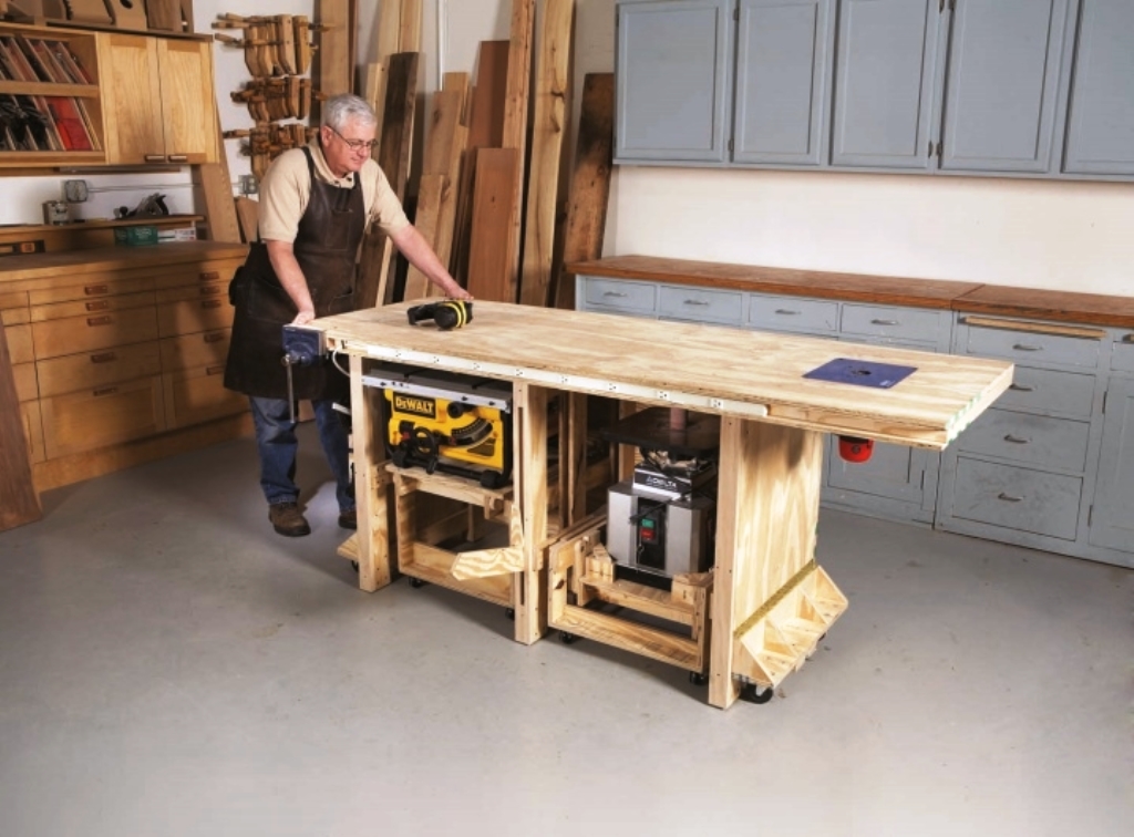 conception d'idées de table de menuiserie