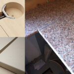 finition de joint de comptoir de cuisine