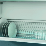 Idée de décoration d'armoires de cuisine pour sèche-linge