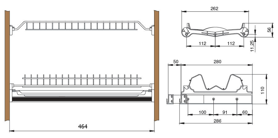 dimensions du sèche-linge