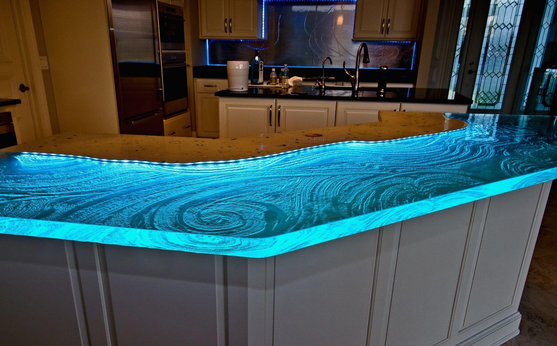 dessus de table lumineux