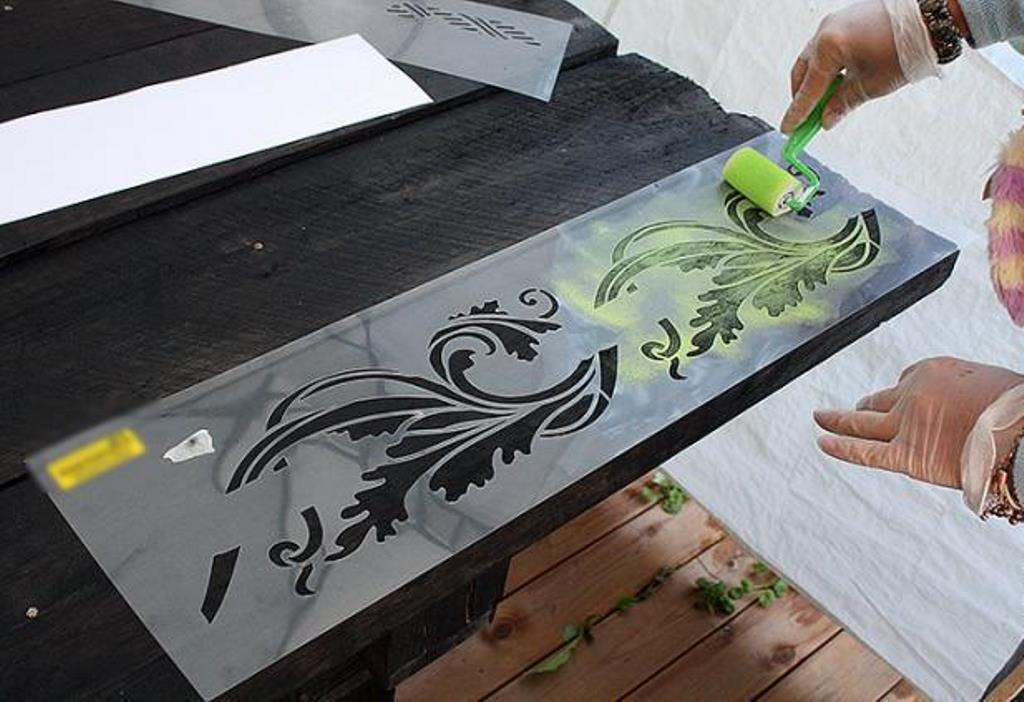 peinture au pochoir