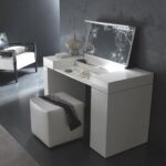 coiffeuse cubique blanche