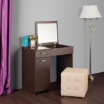 coiffeuse carré marron