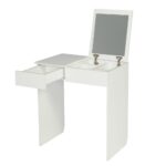 coiffeuse carrée blanche