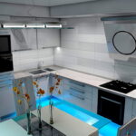 meuble d'angle sous l'évier dans la cuisine idées photo