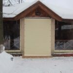 outdoor roller blinds beige