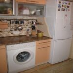 enlever la laveuse dans la cuisine
