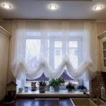 Voilages viennois transparents pour la cuisine